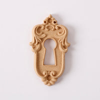 Pentart flexibel houten ornament, slot met sleutelgat 3 × 5 cm