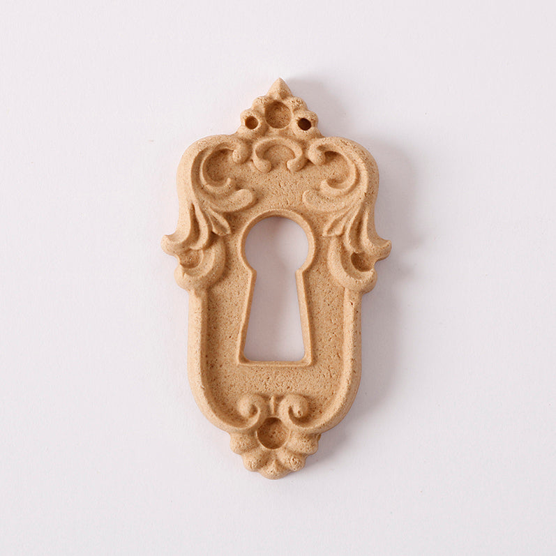 Pentart flexibel houten ornament, slot met sleutelgat 3 × 5 cm