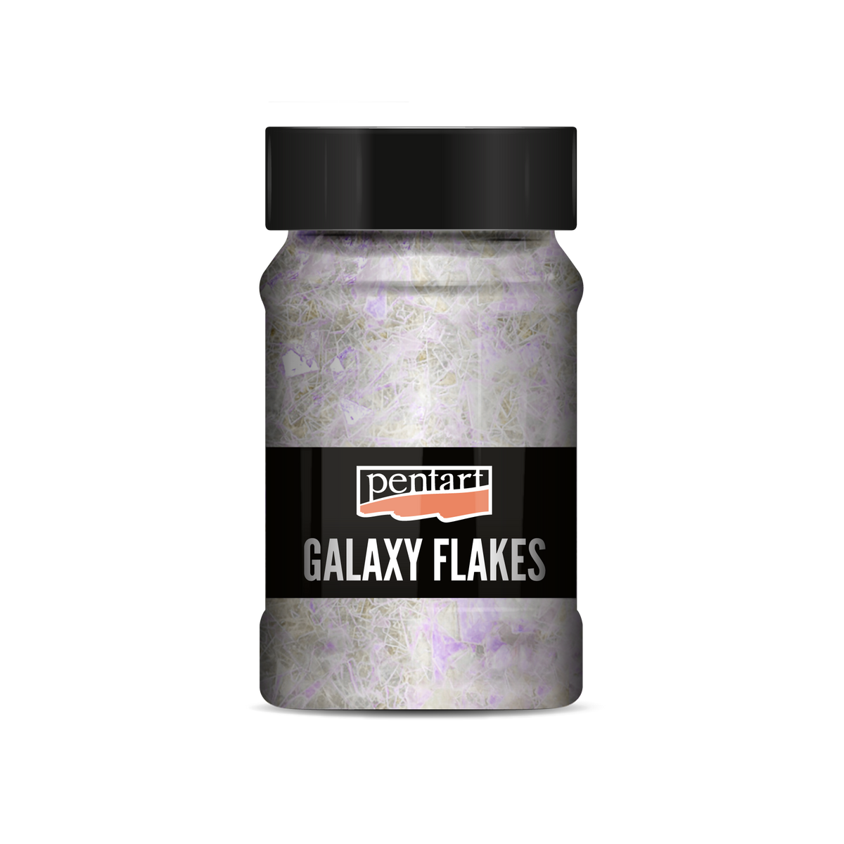 Pentart Galaxy Flakes decoratieve vlokken maanwit 15 g
