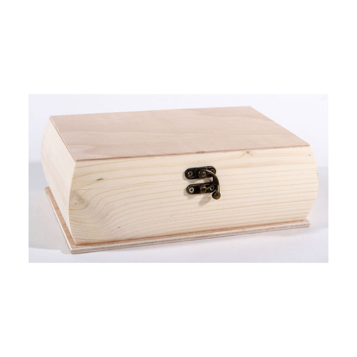 Pentart houten kistje met afgeronde zijkanten 22 × 16 × 8,5 cm