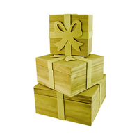 Pentart houten kistjes, set van 3, 16 × 16 × 8 cm