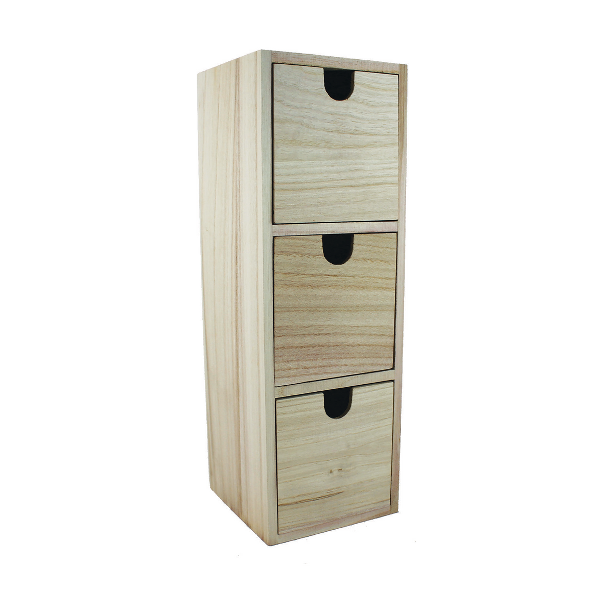 Pentart houten ladekast met kubusvormige laden, 11 × 11 × 32,5 cm