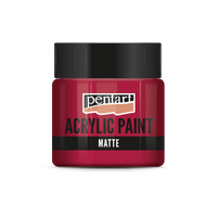 Pentart matte acrylverf 50 ml – 1223 - Karmijn