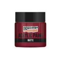 Pentart matte acrylverf 50 ml – 1897 - Wijnrood