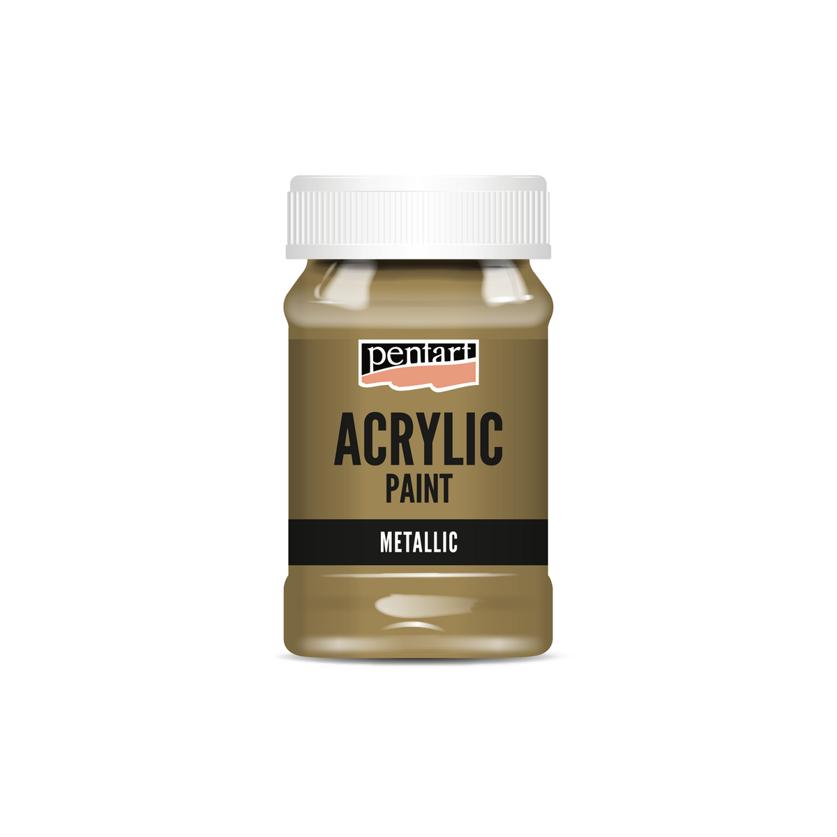 Pentart metallic acrylverf 100 ml – Antiek koper