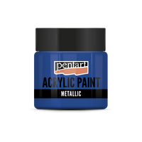 Pentart metallic acrylverf 50 ml – Blauw