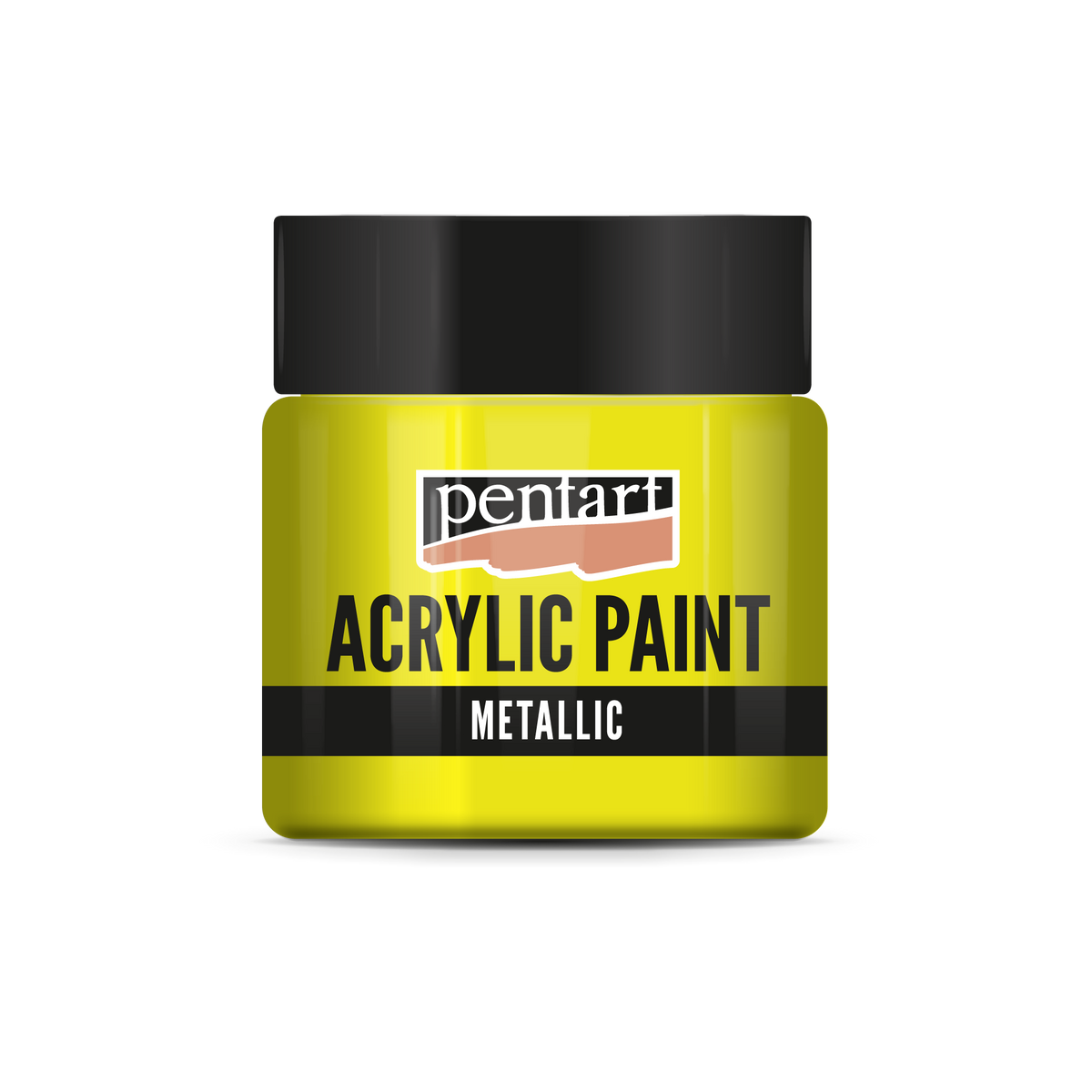Pentart metallic acrylverf 50 ml – Geel
