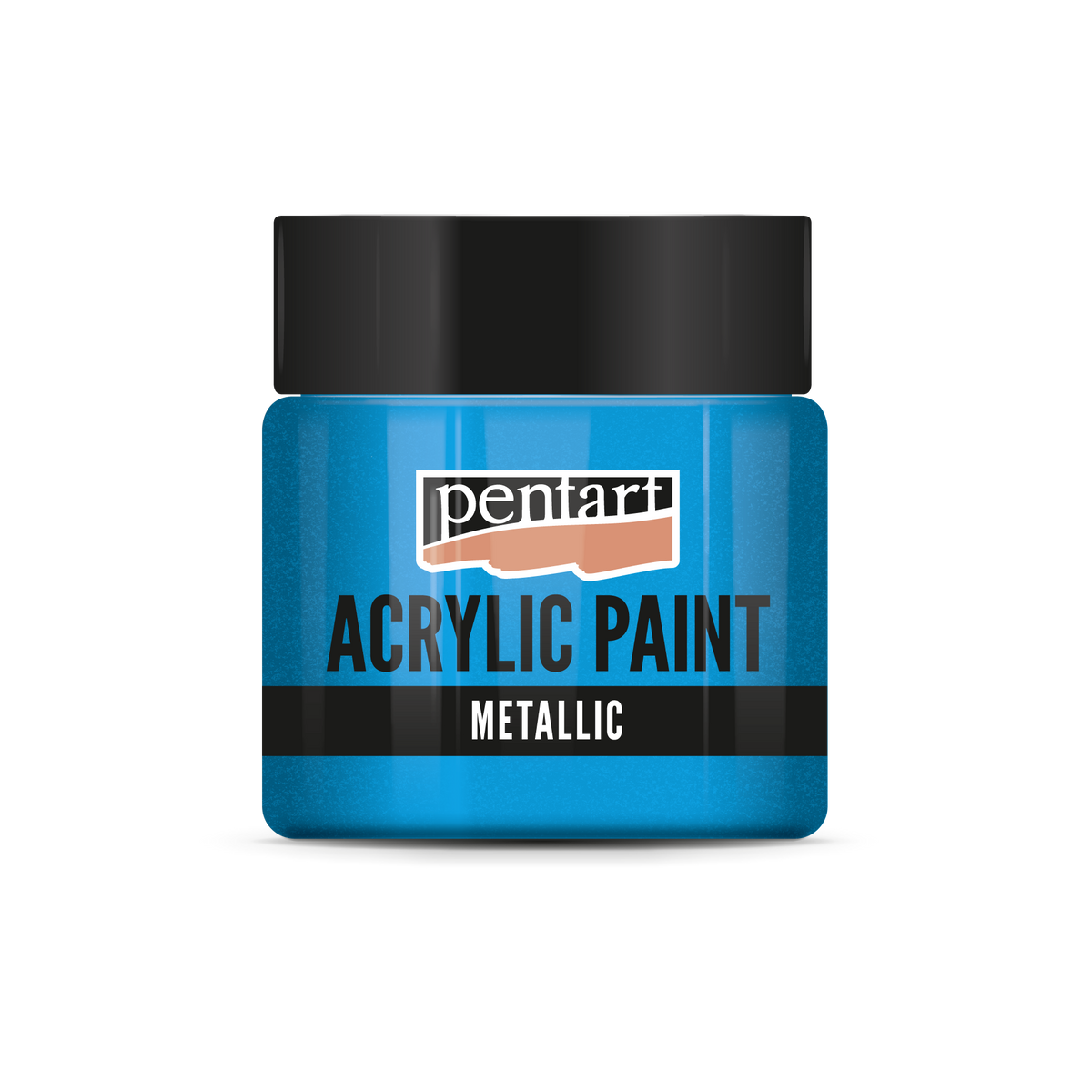 Pentart metallic acrylverf 50 ml – Glitterblauw