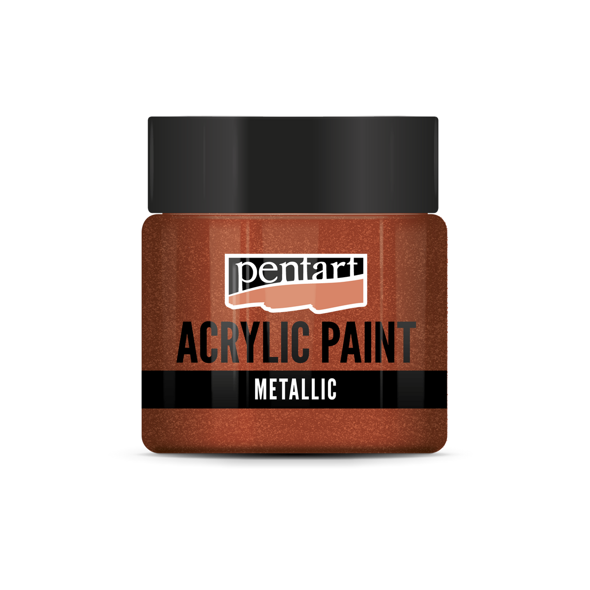 Pentart metallic acrylverf 50 ml – Glittermessing