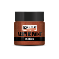 Pentart metallic acrylverf 50 ml – Glittermessing