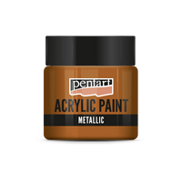 Pentart metallic acrylverf 50 ml – Goudrood