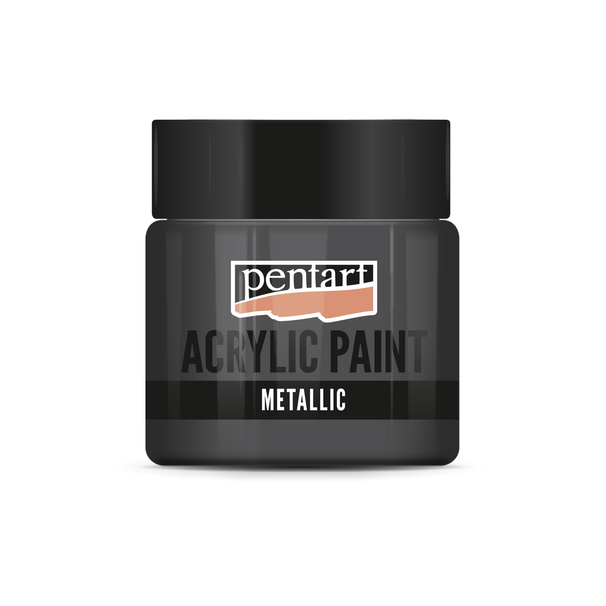 Pentart metallic acrylverf 50 ml – Grafiet