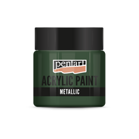Pentart metallic acrylverf 50 ml – Klimopgroen
