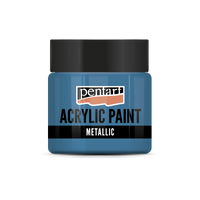 Pentart metallic acrylverf 50 ml – Lichtblauw