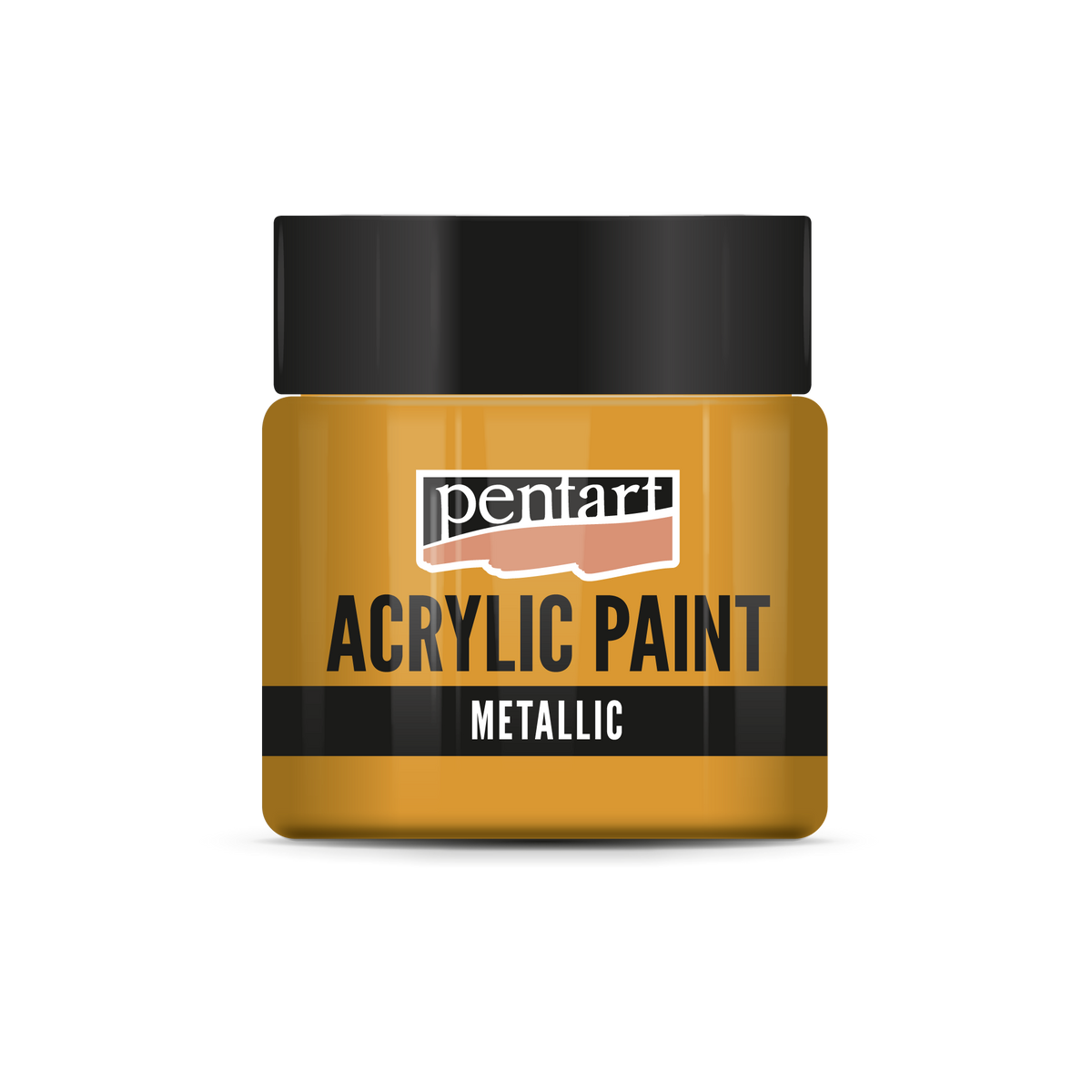 Pentart metallic acrylverf 50 ml – Oranje