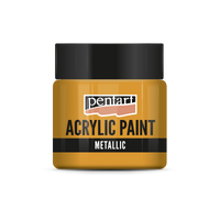 Pentart metallic acrylverf 50 ml – Oranje