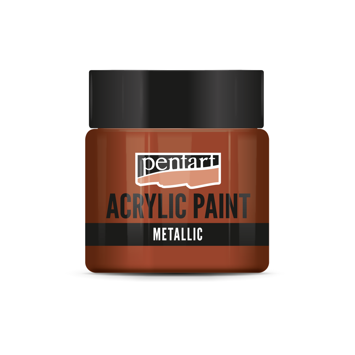 Pentart metallic acrylverf 50 ml – Rood koper