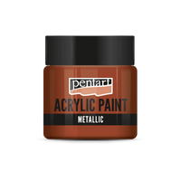 Pentart metallic acrylverf 50 ml – Rood koper