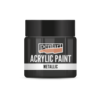 Pentart metallic acrylverf 50 ml – Sparkling zilver