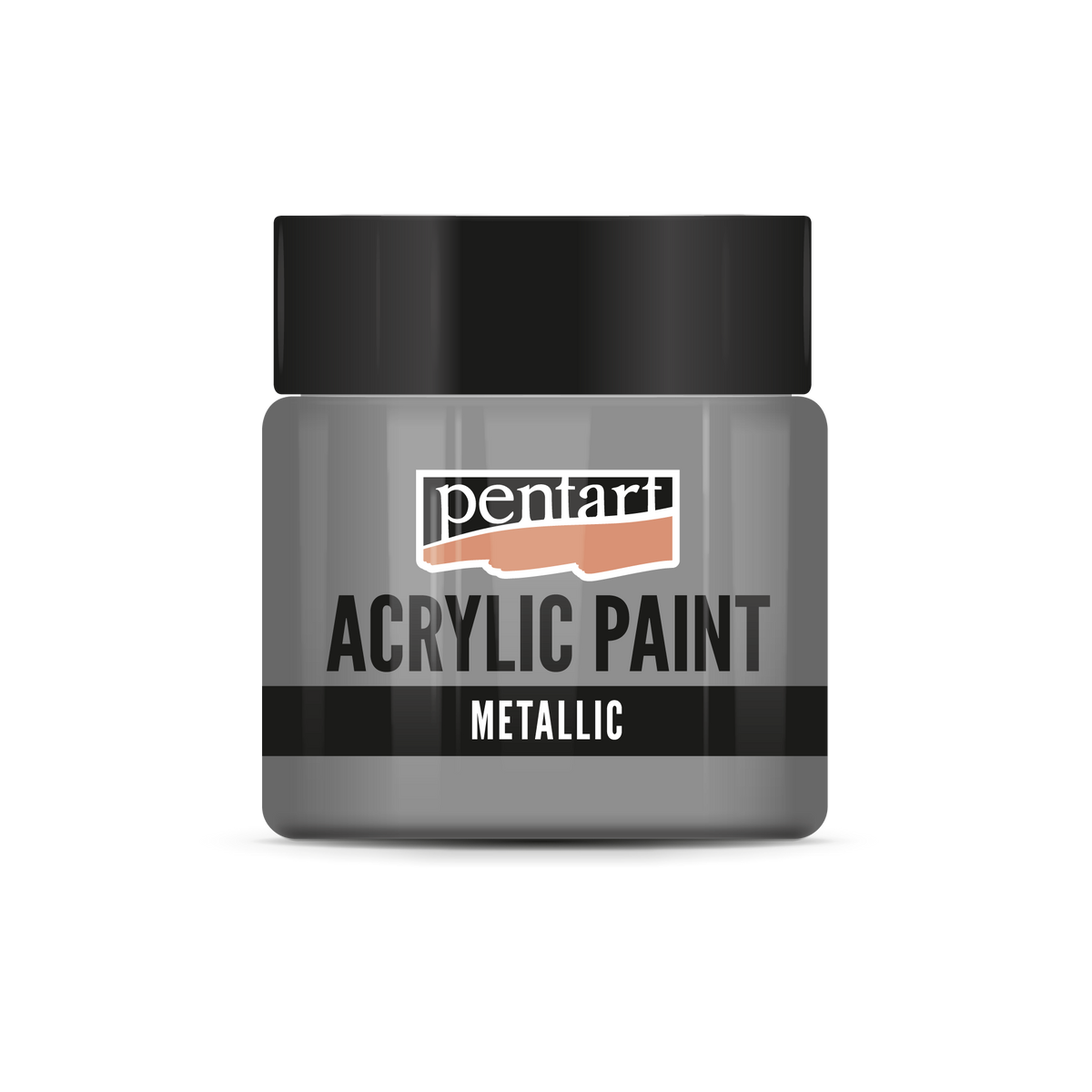 Pentart metallic acrylverf 50 ml – Zilveren touch