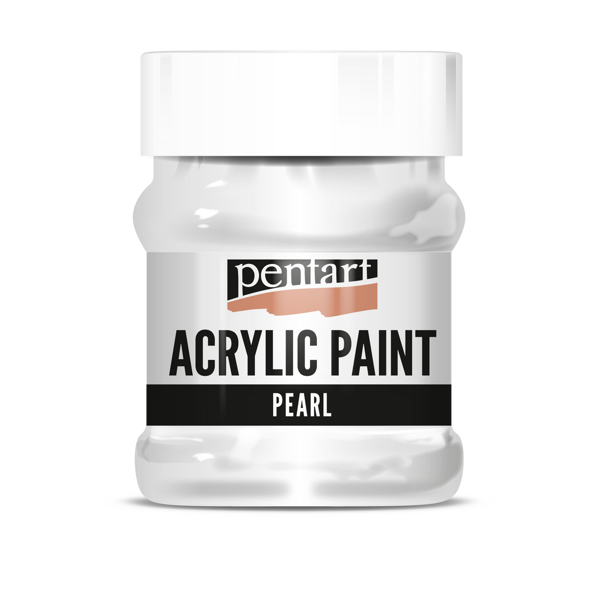 Pentart parelmoer acrylverf 230 ml – wit