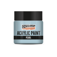 Pentart parelmoer acrylverf 50 ml – Blauw