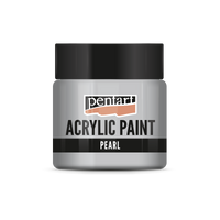 Pentart parelmoer acrylverf 50 ml – Grijs