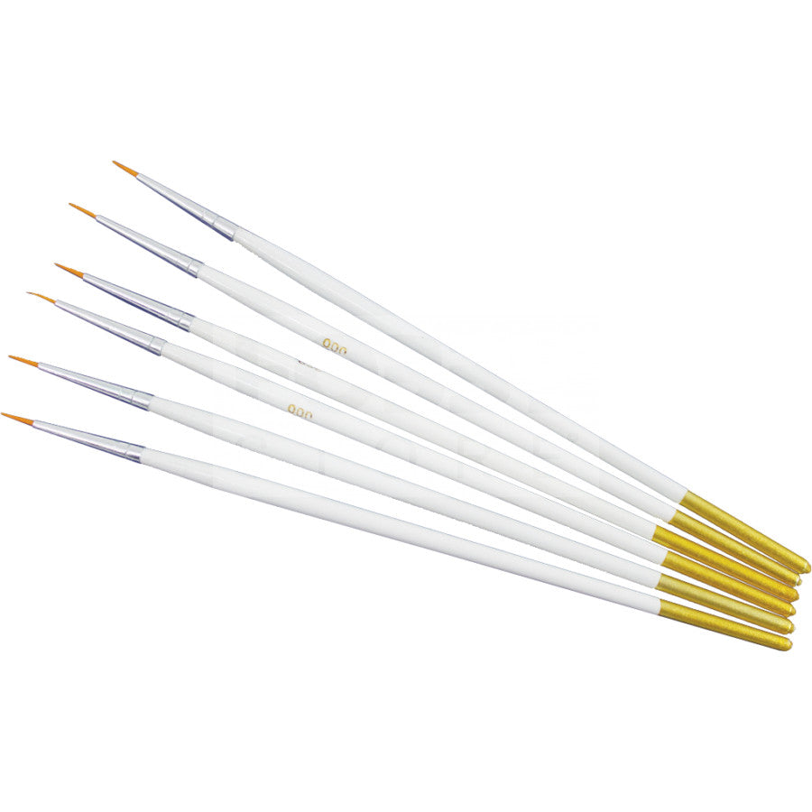 Pentart penselenset, 6 stuks