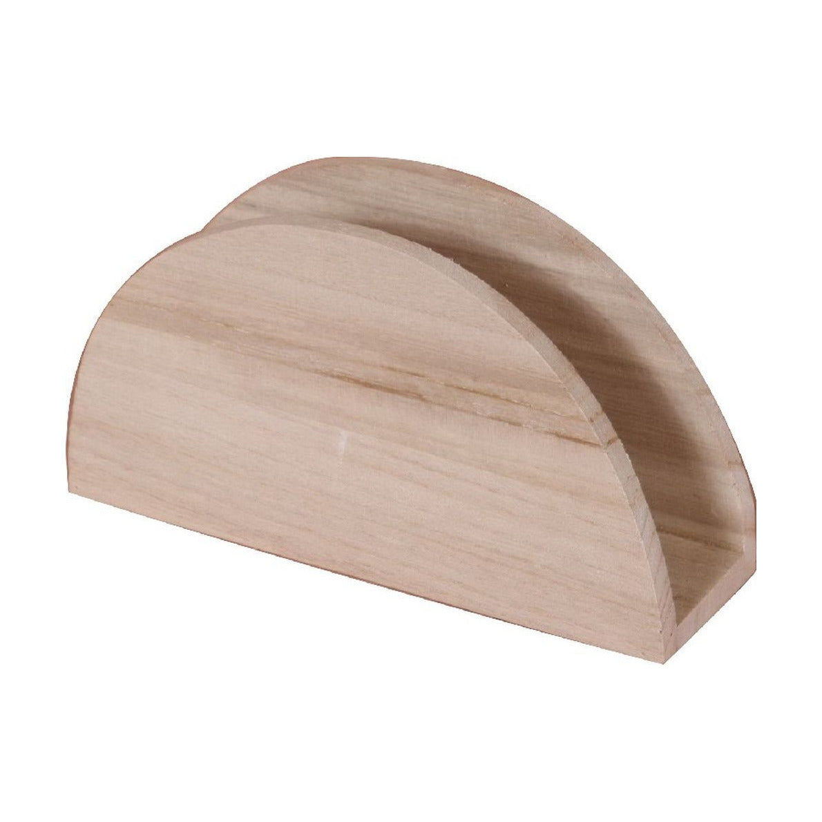 Pentart servettenhouder van hout, boogvorm, 14 × 4 × 8 cm