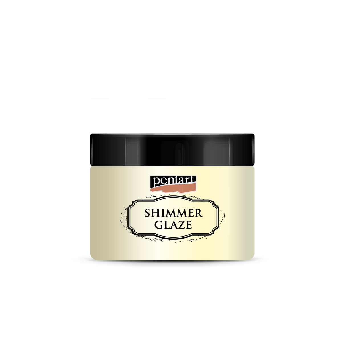Pentart Shimmer Glaze glinsterend glazuur 150 ml – Parelmoerwit