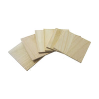 Pentart vierkante houten onderzetters, 10 × 10 × 0,5 cm, set van 6