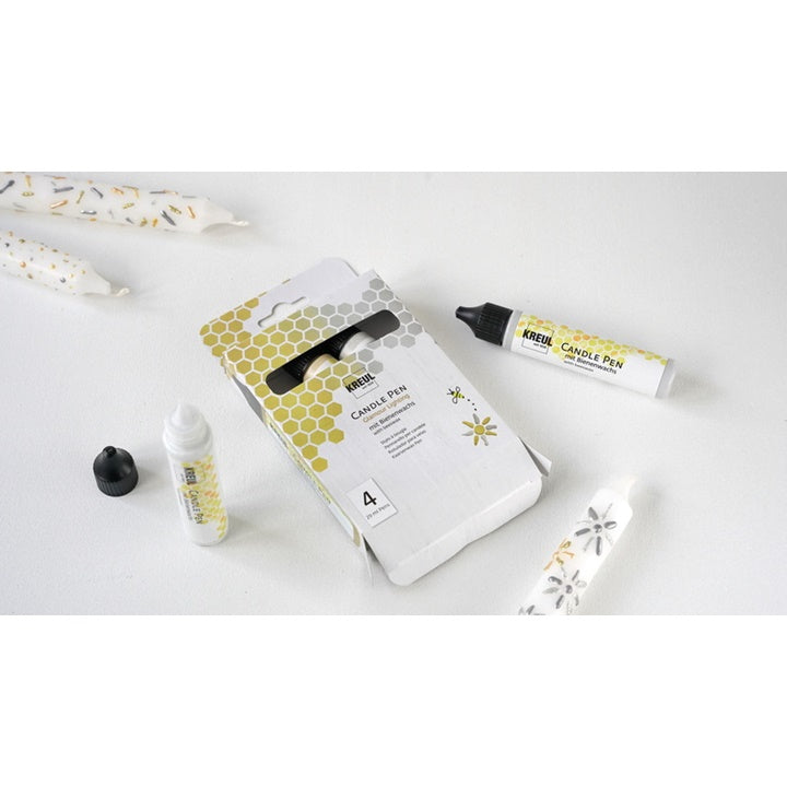 Kreul kaarsenstiften glamourset 4 × 29 ml – afbeelding 3