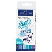 Faber-Castell PITT Artist Pen Hand Lettering set Good Vibes, 6 stuks