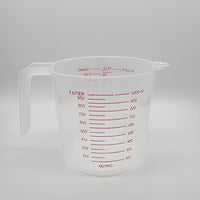Maat- en gietbeker van kunststof, 1000 ml
