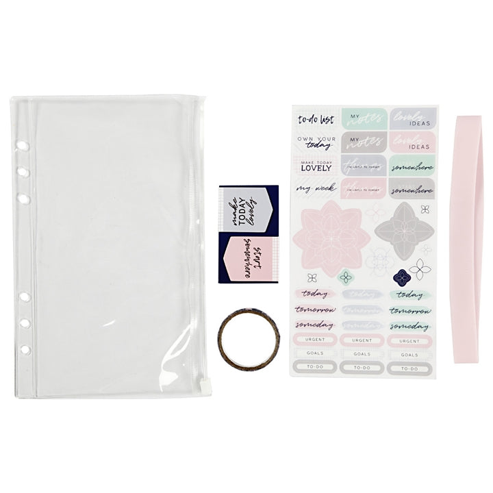 Creativ Company opbergtasje met accessoires voor planner A5