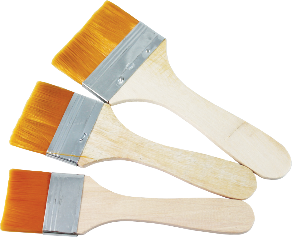 Platte penselenset Pentart, maat 6, 8 en 10