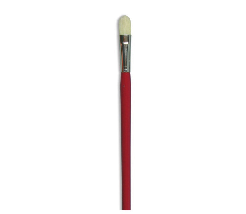 Plat penseel LUKAS 5427, maat 12, harde haren 1,2 cm breed