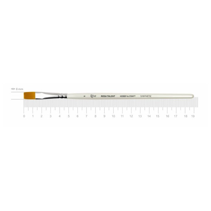 Rosa Hobby & craft plat penseel synthetisch – afbeelding 4