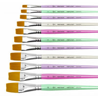 Rosa Hobby & craft plat penseel synthetisch