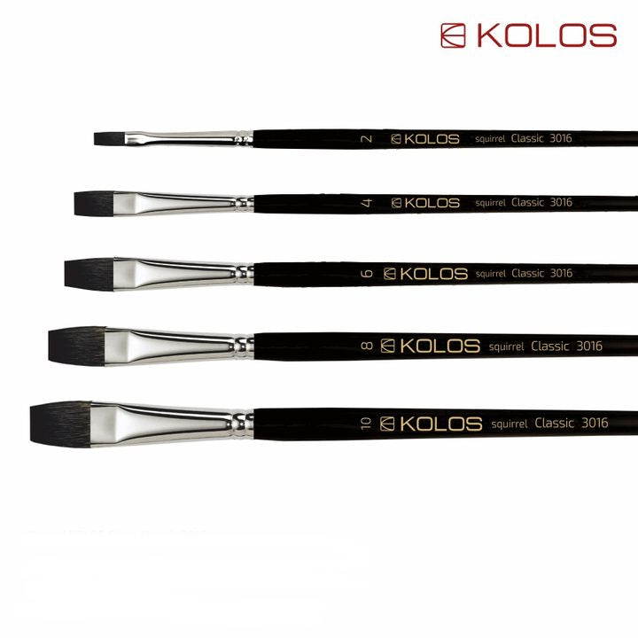 KOLOS Classic 3016 plat penseel eekhoornhaar