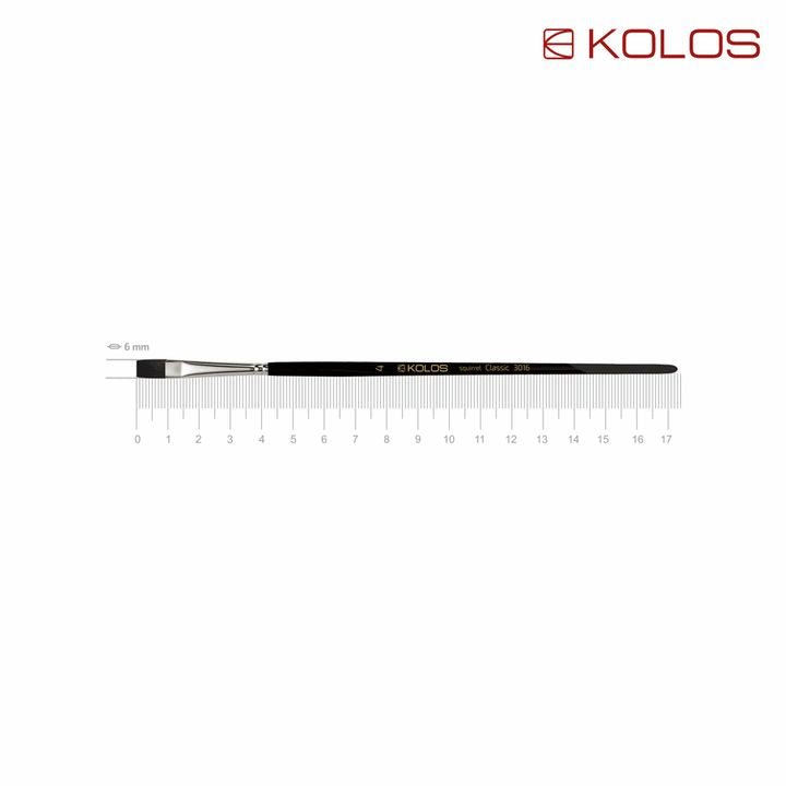 KOLOS Classic 3016 plat penseel eekhoornhaar – afbeelding 4