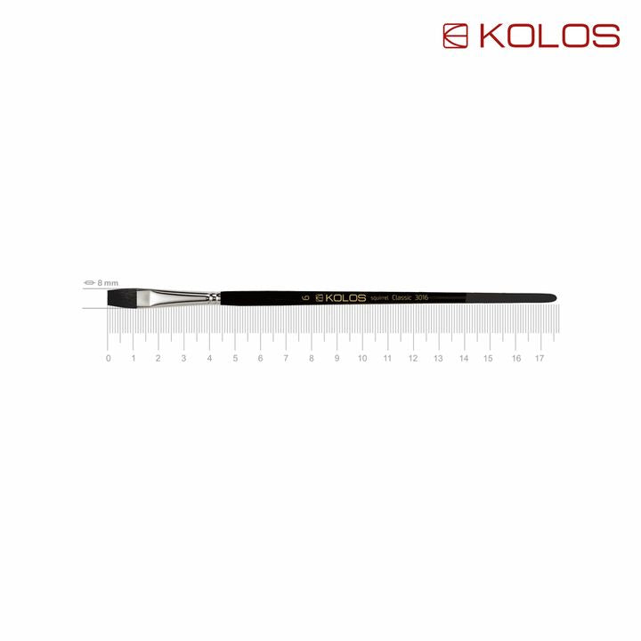KOLOS Classic 3016 plat penseel eekhoornhaar – afbeelding 5