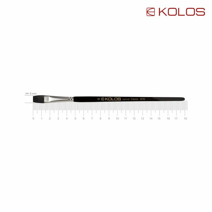 KOLOS Classic 3016 plat penseel eekhoornhaar – afbeelding 6