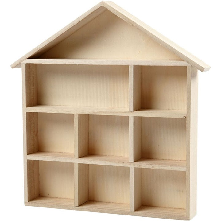 Creativ Company houten rekje in huisvorm, 26 × 26 × 4 cm