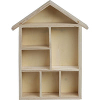 Creativ Company wandrek in huisvorm, hout, 30 × 21 × 4 cm