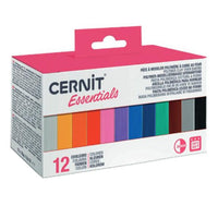 Cernit polymeerklei Basic, set 12 × 25 g
