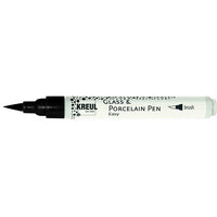 KREUL Easy glas- en porseleinstift met penseelpunt, zwart