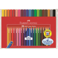 Faber-Castell Grip viltstiften 20 kleuren