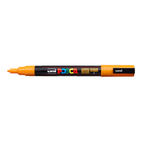 Posca Acrylic Marker PC-3M 0.9 - 1.3 mm, Bright Yellow (3)