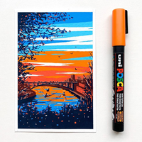 Posca Acrylic Marker PC-5M, 1.8 – 2.5 mm, Lilac (34)